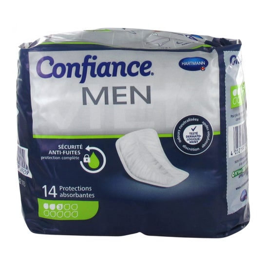 Confiança Homens Absorventes 3 Gotas 14uts