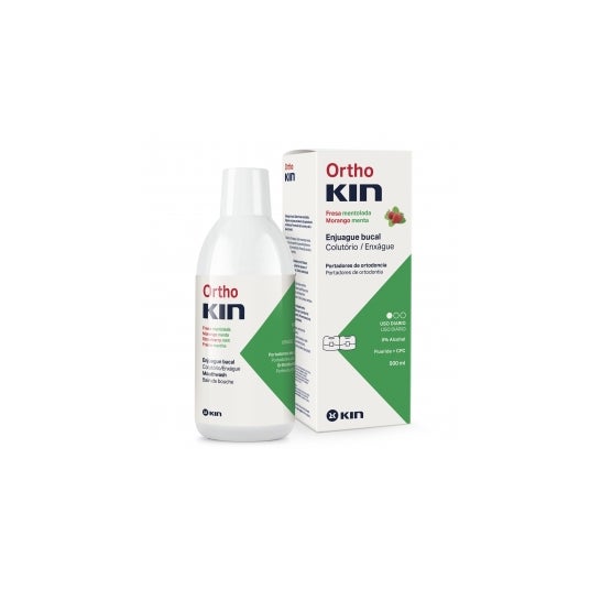 OrthoKin colutório de morango mentolado 500ml