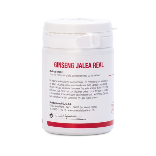 Ana Maria Lajusticia ginseng com geleia real 60cáps