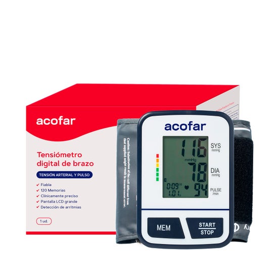 Monitor de pressão arterial de braço digital Acudar 1ud