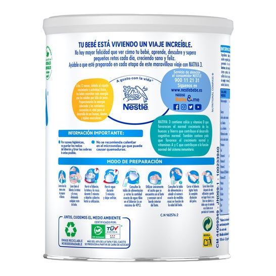 Nestlé Nativa ™ 3 800g.