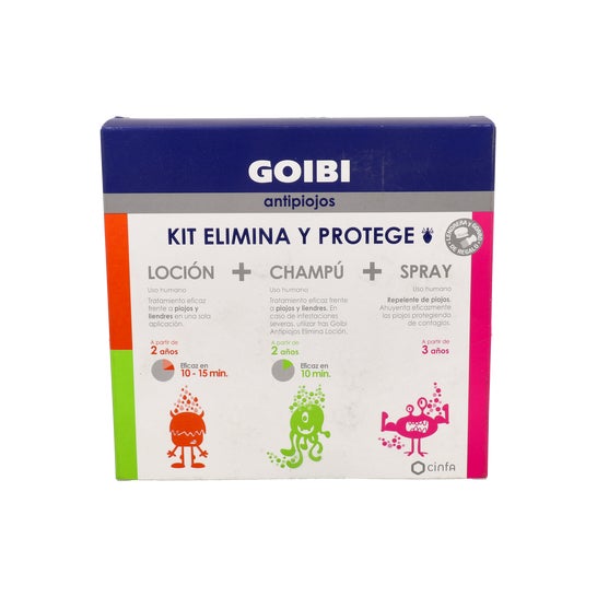 Goibi Anti-piolho Elimina Shampoo + Loção + Spray Kit