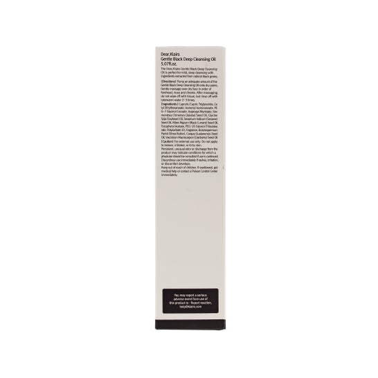 Klairs Gentle Preto óleo de limpeza profunda 150ml