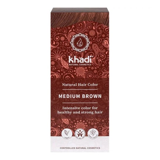 Khadi Medium Brown Dye 100% Veget 100g Khadi Medium Brown Dye 100% Veget 100g