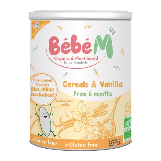La Mandorle Bebe M Cereales Vanille +6M 400g