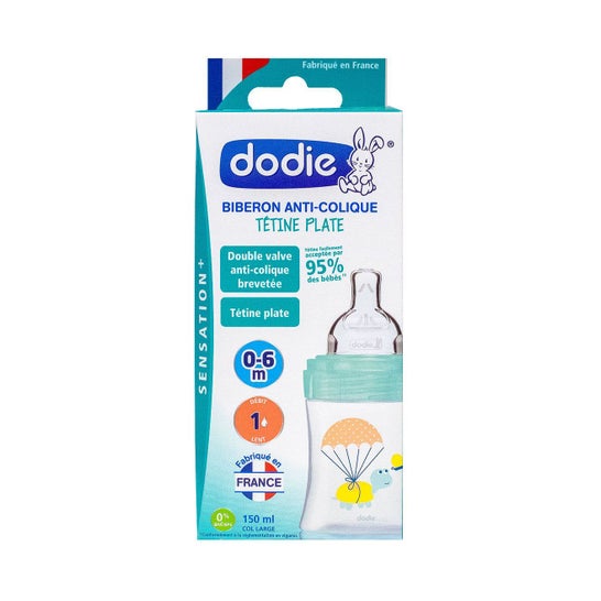 Dodie Anti-Colic Bottle 0-6m Tartaruga Verde 150ml