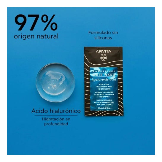 Apivita Aloe Ácido Hialurônico Hidratante Máscara Capilar Apivita Aloe 20ml Apivita Aloe Ácido Hialurônico Hidratante Máscara Capilar Apivita Aloe 20ml