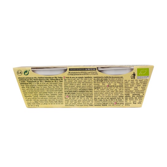 Sobremesa Orgânica Naturgreen Com Arroz de Caramelo (2x125 G)
