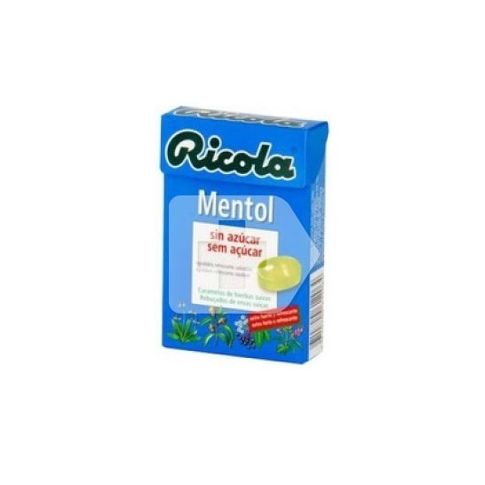 Doce mentol Ricola sem açúcar 50g