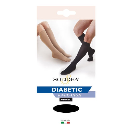 Solidea Diabetic Knee-High Calcetín 3L Blanco 1 Par