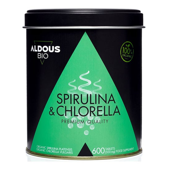 Aldous Bio Chlorella e Spirulina Organic Premium 600comp