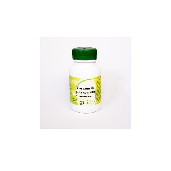 Coração GHF de abacaxi 600mg 100 comprimidos mastigáveis
