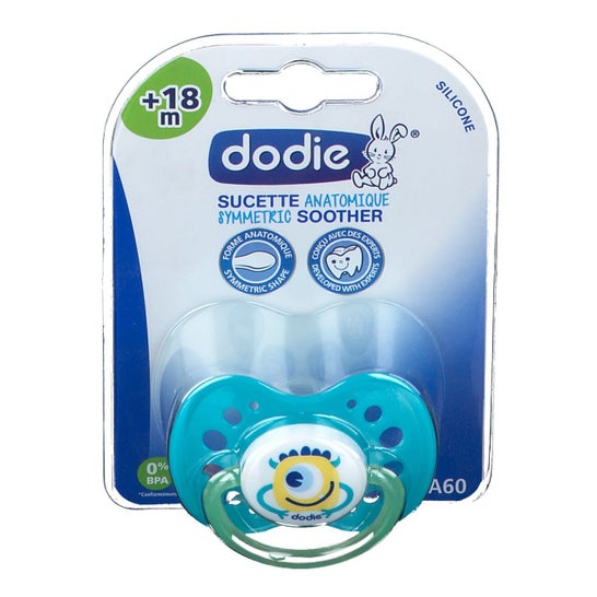Dodie chupeta Anat Silic Anat +18Month Fluo Mon Mon Mon