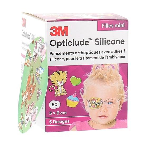 3M Opticlude Girl Pans Orthopt Silic Mini 50uts