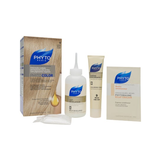 Phyto tonalidade cor 9 loira muito leve 1ud