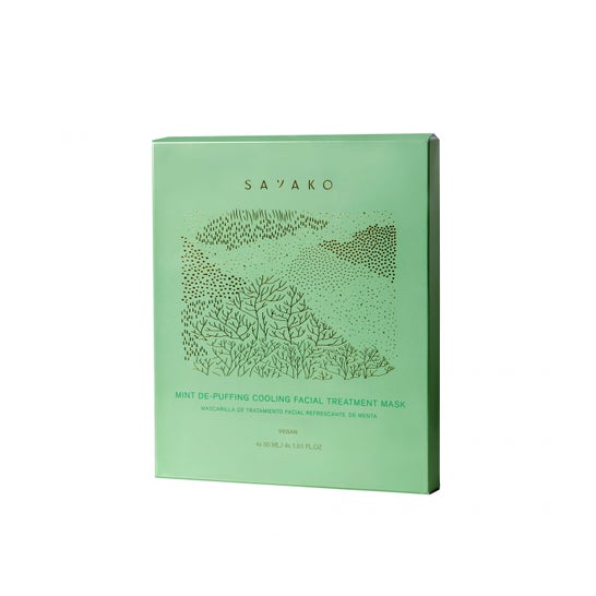 Máscara Facial Refrescante Sayako Peppermint 4x30ml