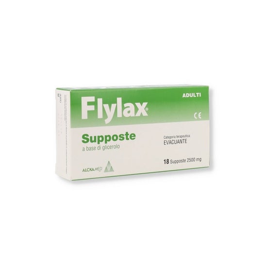 Alcka-Med Srl Flylax Supositórios Supositórios Glicerina Adultos 2500 mg
