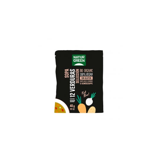 Selecção de Sopas Orgânicas Naturgreen de 12 Vegetais 40 G