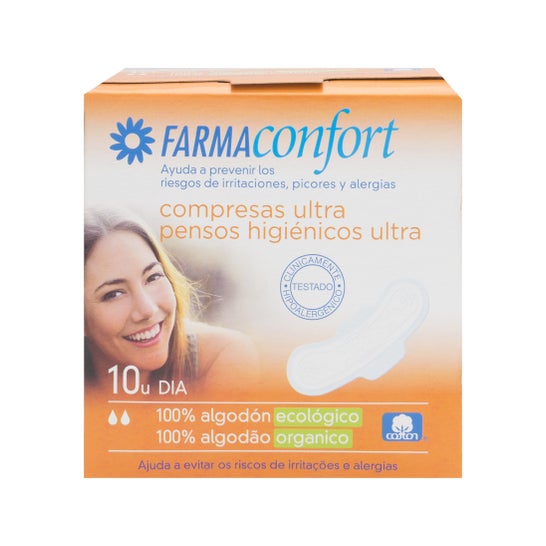 Dia Farmaconfort comprime 100% algodão 10uds