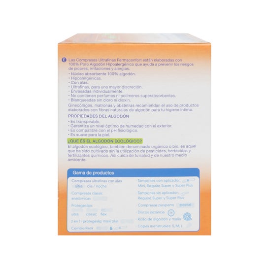 Dia Farmaconfort comprime 100% algodão 10uds
