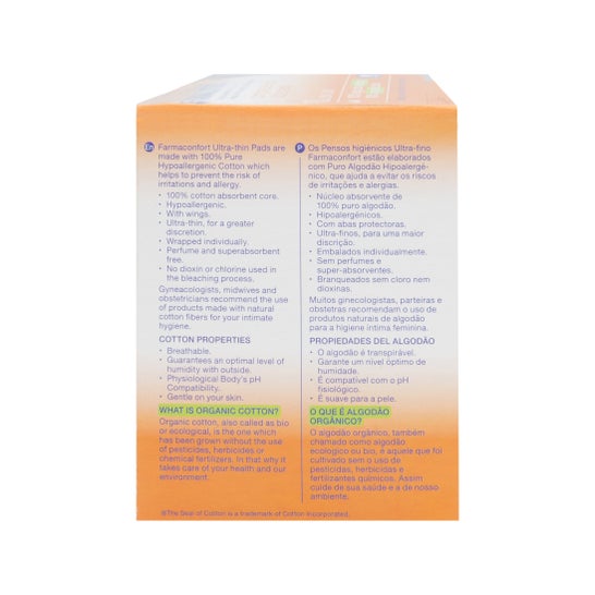Dia Farmaconfort comprime 100% algodão 10uds