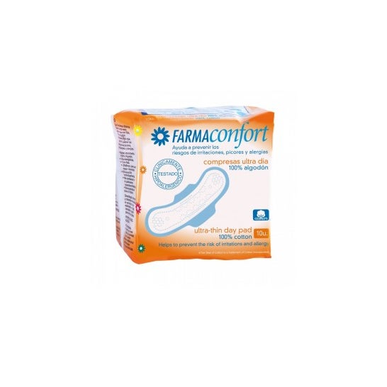 Dia Farmaconfort comprime 100% algodão 10uds