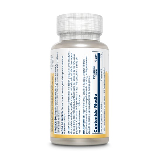 Solaray Vitamina A 3000mcg 60caps