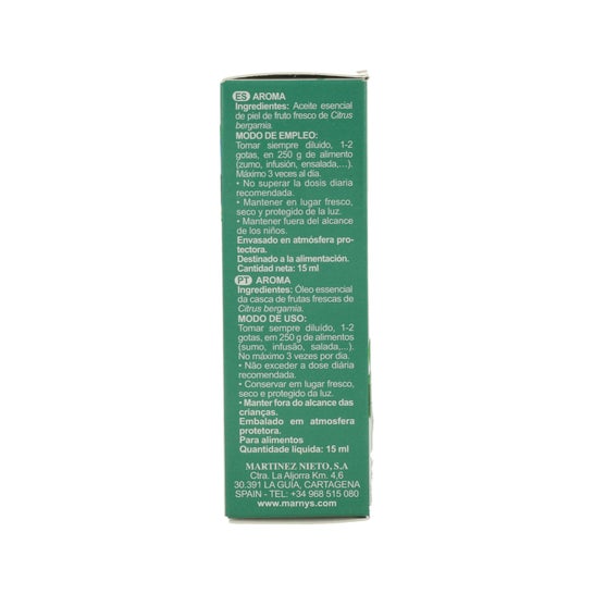 Marnys Aceite Esencial Alimentario De Bergamota Estuche 15ml