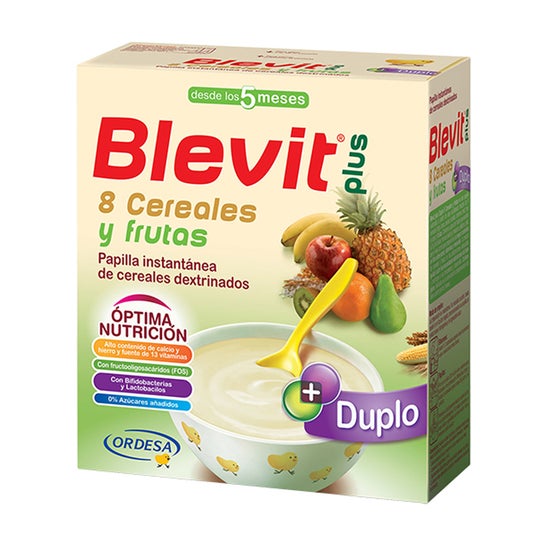 Blevit ™ plus 8 cereais e frutas 600g