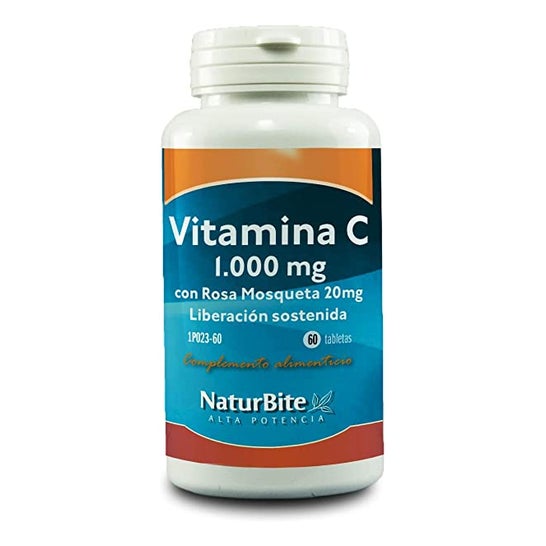 Naturbite Vitamina C com Rosehip 20mg 180caps