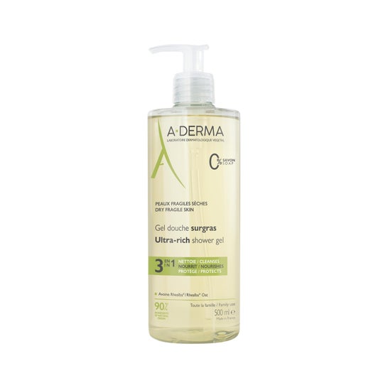 A-Derma Surgras Gel de Duche Ultra Rico 500ml