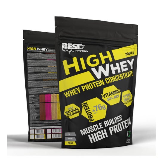 Best Protein High Whey Chocolate Blanco 2000g