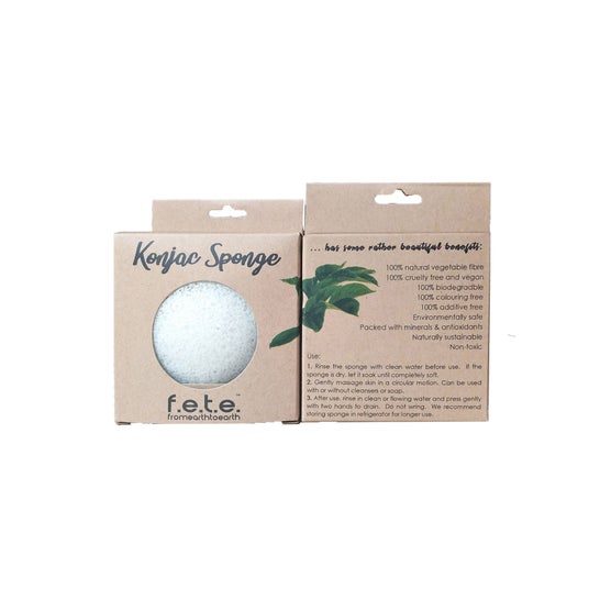 Esponja de Konjac Fibras 100% naturales From earth to earth,