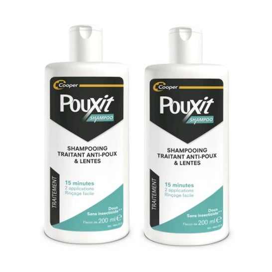 Pouxit Shampoo Tratamento Piolhos & Lêndeas 2x200ml