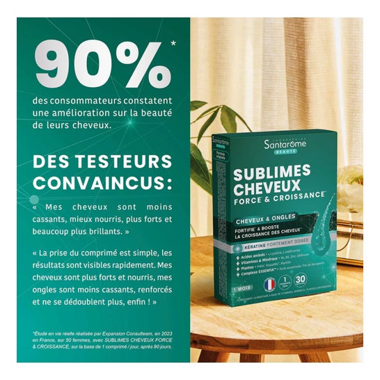 Santarome Sublima Força e Crescimento Capilar 30comp Santarome Sublima Força e Crescimento Capilar 30comp