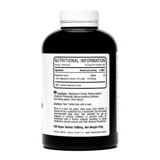 Hivital Foods Magnesium (pure) 200mg Hivital,