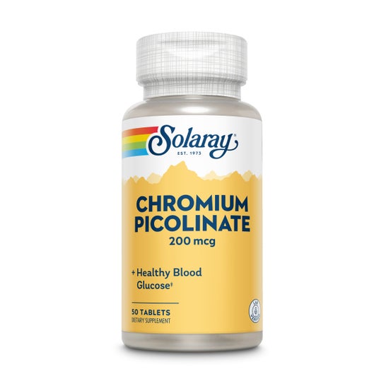 Picolinate Solaray Chromium 200 50 comprimidos