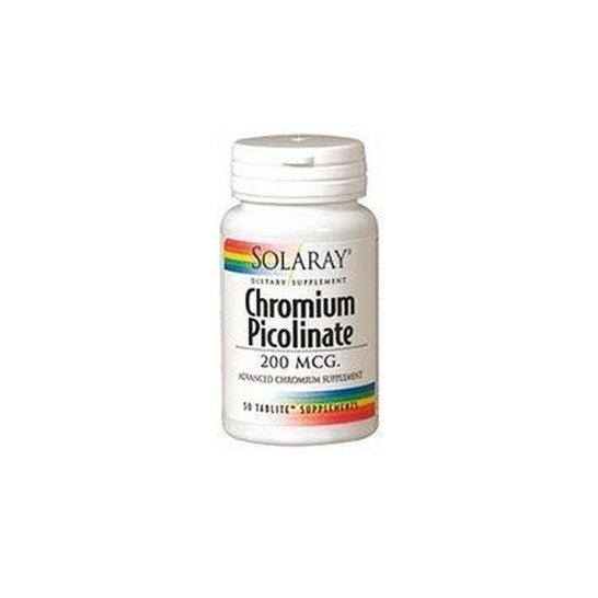Picolinate Solaray Chromium 200 50 comprimidos