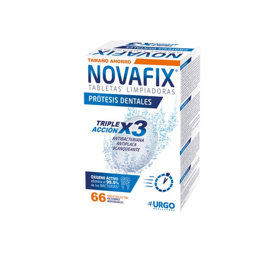 Novafix Tabletas Limpiadoras Triple Acción 66uds