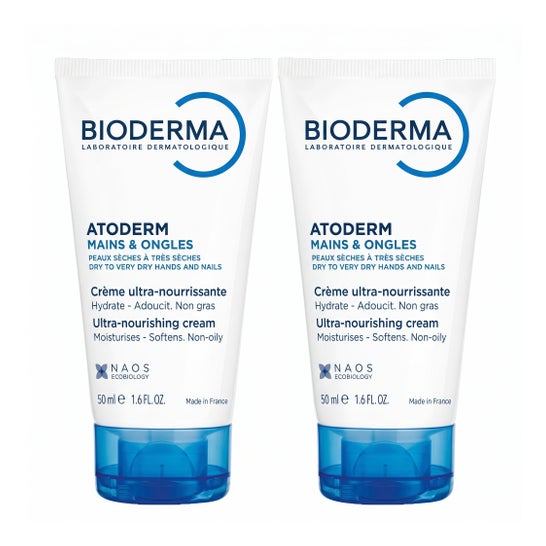 Bioderma Atoderm Crema de Manos y Uñas 2x50ml