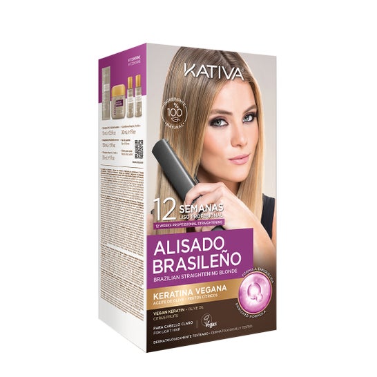 Kativa Kit de Alisamento Capilar Marroquino Louro