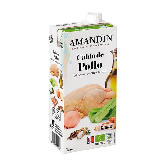 Amandin Caldo de Galinha Natural Eco 1000ml