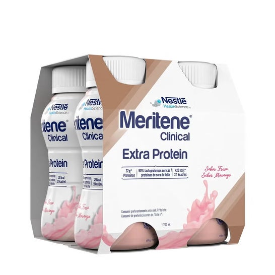 Meritene Clinical Extra Protein Morango 4x200ml