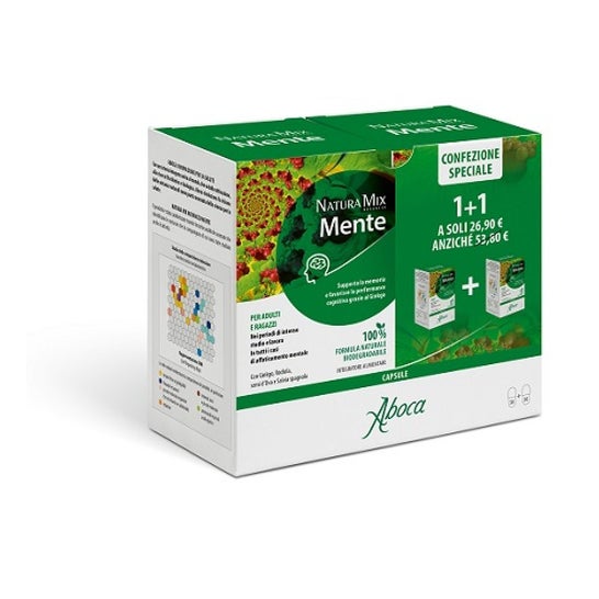 Aboca Pack Natura Mix Advanced Mente 2x50caps Aboca Pack Natura Mix Advanced Mente 2x50caps