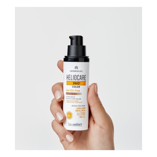 Heliocare 360º Spf 50+ Color Gel Gel Sem Óleo Protetor Solar Bronze Intenso 50 Ml