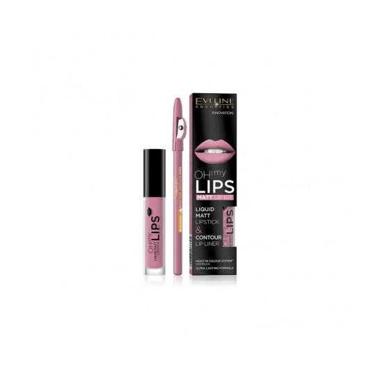 Eveline Cosmetics Oh My Lips Matt Lip Kit 03 Rose Nude
