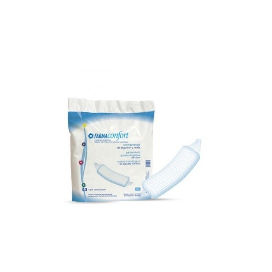 Algodão Farmaconfort comprime e malha 20Uds