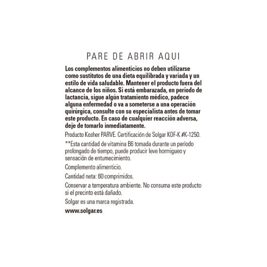 Solgar Vm-prime Para Adultos 50+ 60 Cap
