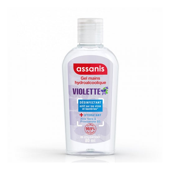 Assanis Gel Hidroalcoólico Violeta 80ml