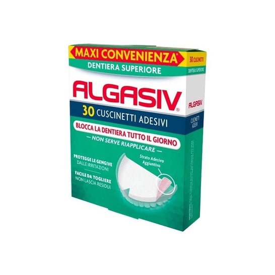Algasiv Adhesivo Protesis Dentaria Superior 30uds